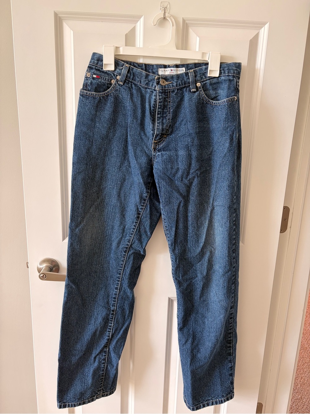 Tommy Hilfiger Dark Blue Straight-Leg Jeans